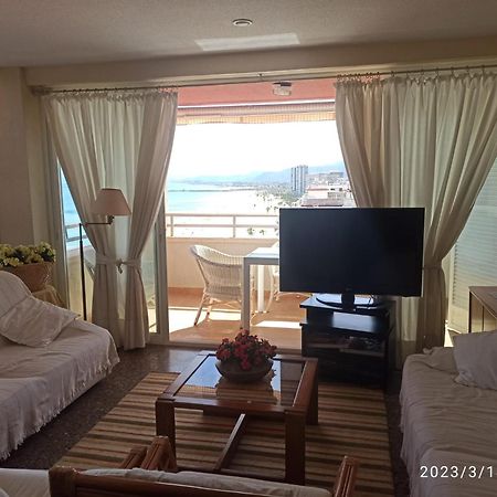 Espectacular Terraza Y Vistas En 1A Linea De Playa Daire Cullera Dış mekan fotoğraf