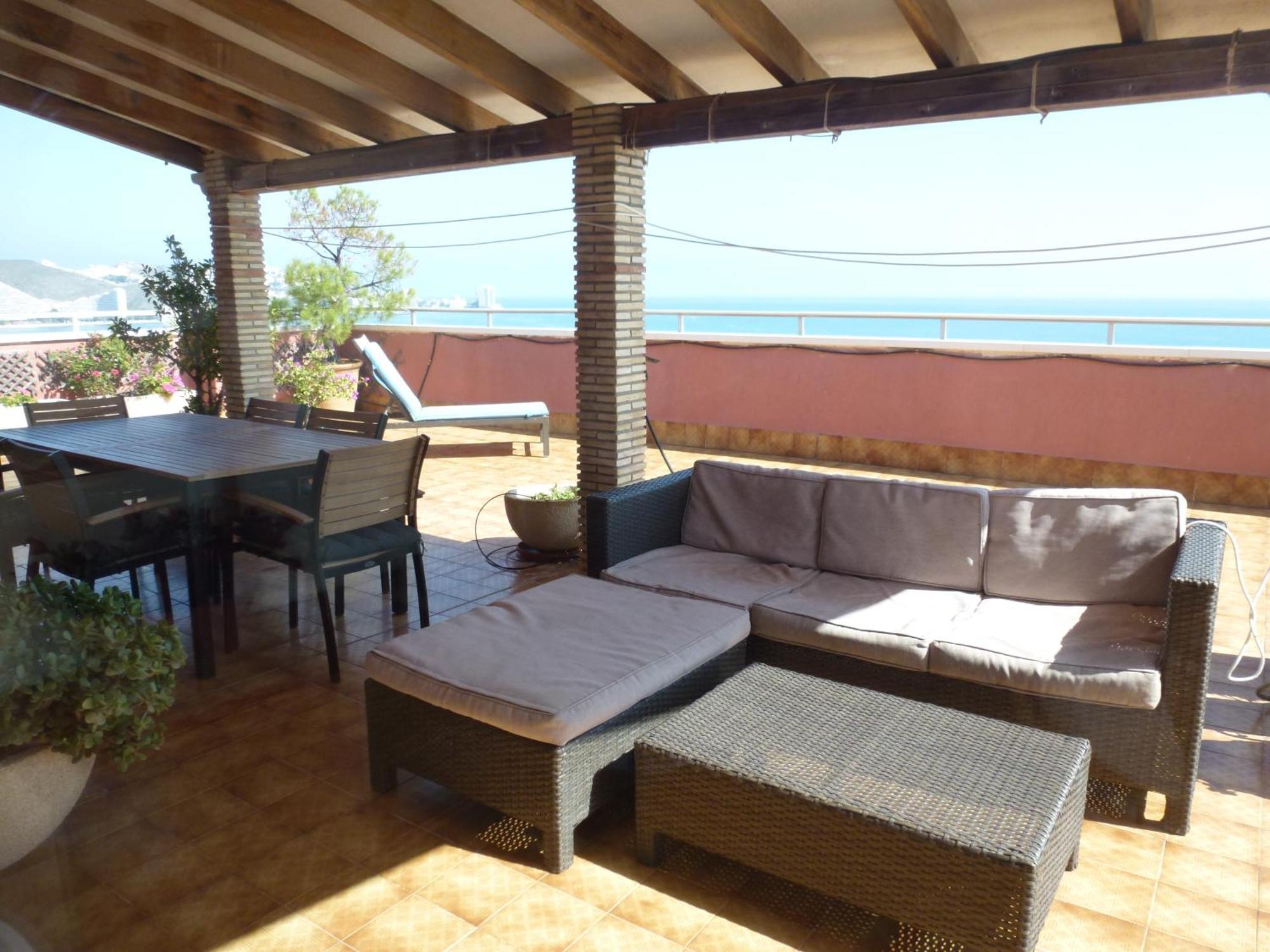 Espectacular Terraza Y Vistas En 1A Linea De Playa Daire Cullera Dış mekan fotoğraf